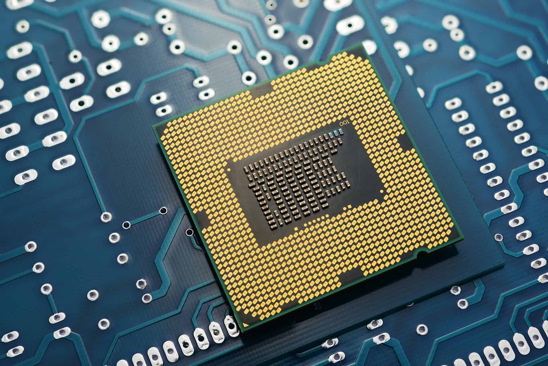 Intel CPU on Printed Circuit Board